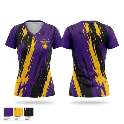 Hobart Bolts Women's Short Sleeve V-neck Shirt - 1