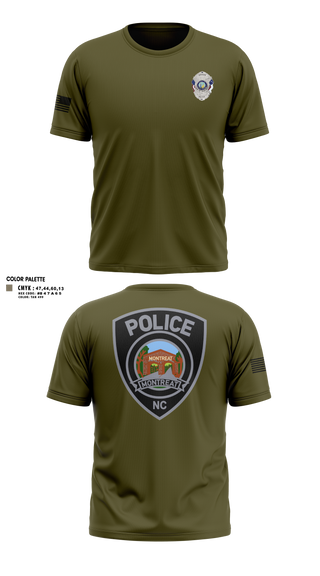 Old School Cotton Feel Shirt, Montreat Police Department, Police, Teamtime, Team time, sublimation, custom sports apparel, team uniforms, spirit wear, spiritwear, sports uniforms, custom shirts, team store, custom team store, fundraiser sports, apparel fundraiser