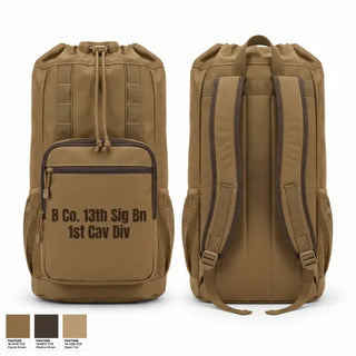 Gear Bag, B Co 13th Sig Bn 1st Cav Div, Army, Teamtime, Team time, sublimation, custom sports apparel, team uniforms, spirit wear, spiritwear, sports uniforms, custom shirts, team store, custom team store, fundraiser sports, apparel fundraiser