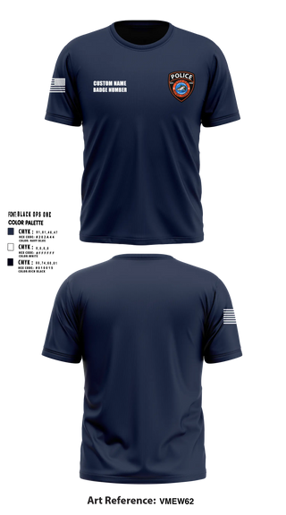 Short Sleeve Performance Shirt, Buhl Police Department, Police, Teamtime, Team time, sublimation, custom sports apparel, team uniforms, spirit wear, spiritwear, sports uniforms, custom shirts, team store, custom team store, fundraiser sports, apparel fundraiser
