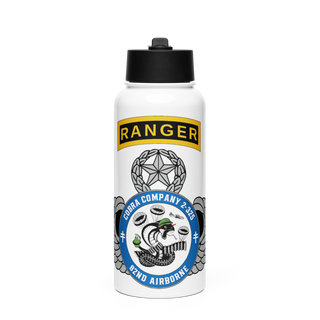 Cobra Company 90445459 Stainless Steel Water Bottle with a Straw Lid