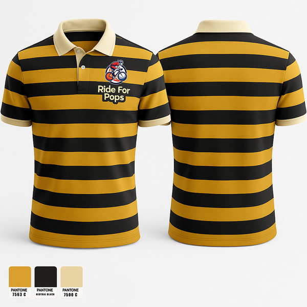 Short Sleeve Performance Polo, Ride For Pops, Baseball, Teamtime, Team time, sublimation, custom sports apparel, team uniforms, spirit wear, spiritwear, sports uniforms, custom shirts, team store, custom team store, fundraiser sports, apparel fundraiser