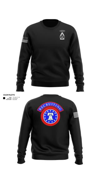 Crew Neck Sweatshirt, Detroit Recruiting Station, Army, Teamtime, Team time, sublimation, custom sports apparel, team uniforms, spirit wear, spiritwear, sports uniforms, custom shirts, team store, custom team store, fundraiser sports, apparel fundraiser