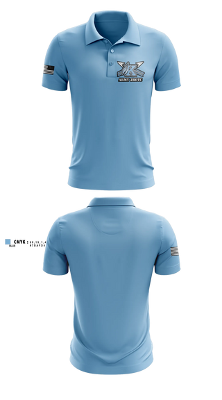 Long Sleeve Performance Polo, Kankakee JROTC, Army, Teamtime, Team time, sublimation, custom sports apparel, team uniforms, spirit wear, spiritwear, sports uniforms, custom shirts, team store, custom team store, fundraiser sports, apparel fundraiser