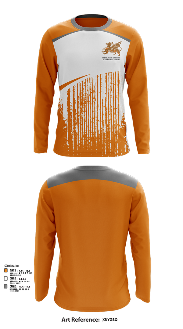 Long Sleeve Performance Shirt, The Palmdale Aerospace Academy Cross Country, Cross Country, Teamtime, Team time, sublimation, custom sports apparel, team uniforms, spirit wear, spiritwear, sports uniforms, custom shirts, team store, custom team store, fundraiser sports, apparel fundraiser