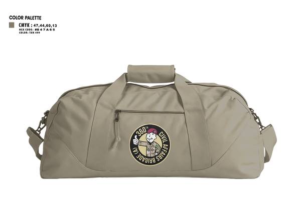 Duffle Bag, 360 CA BDE (Airborne), Army, Teamtime, Team time, sublimation, custom sports apparel, team uniforms, spirit wear, spiritwear, sports uniforms, custom shirts, team store, custom team store, fundraiser sports, apparel fundraiser