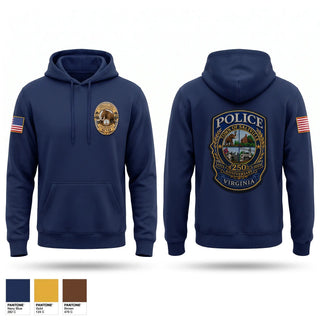 Hoodie, Saltville Police Department, Police, Teamtime, Team time, sublimation, custom sports apparel, team uniforms, spirit wear, spiritwear, sports uniforms, custom shirts, team store, custom team store, fundraiser sports, apparel fundraiser