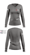 Agoge Combatives 28485080 Women's Long Sleeve V-neck Shirt - 3
