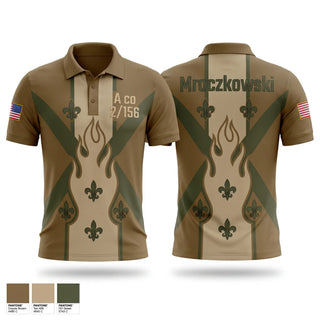 Short Sleeve Performance Polo, A co 2-156, National Guard, Teamtime, Team time, sublimation, custom sports apparel, team uniforms, spirit wear, spiritwear, sports uniforms, custom shirts, team store, custom team store, fundraiser sports, apparel fundraiser