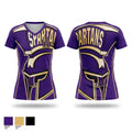 Jurupa Hills Spartans Women's Short Sleeve V-neck Shirt - 1