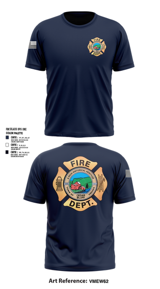 Short Sleeve Performance Shirt, Cedar Bluff Fire Department, Fire Department, Teamtime, Team time, sublimation, custom sports apparel, team uniforms, spirit wear, spiritwear, sports uniforms, custom shirts, team store, custom team store, fundraiser sports, apparel fundraiser