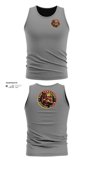 Tank Top, San Fernando Boxing Club, Spirit Store, Teamtime, Team time, sublimation, custom sports apparel, team uniforms, spirit wear, spiritwear, sports uniforms, custom shirts, team store, custom team store, fundraiser sports, apparel fundraiser