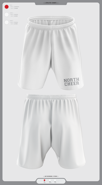 North Attleborough High School Cheer 88392583 Athletic Shorts With Pockets - 4