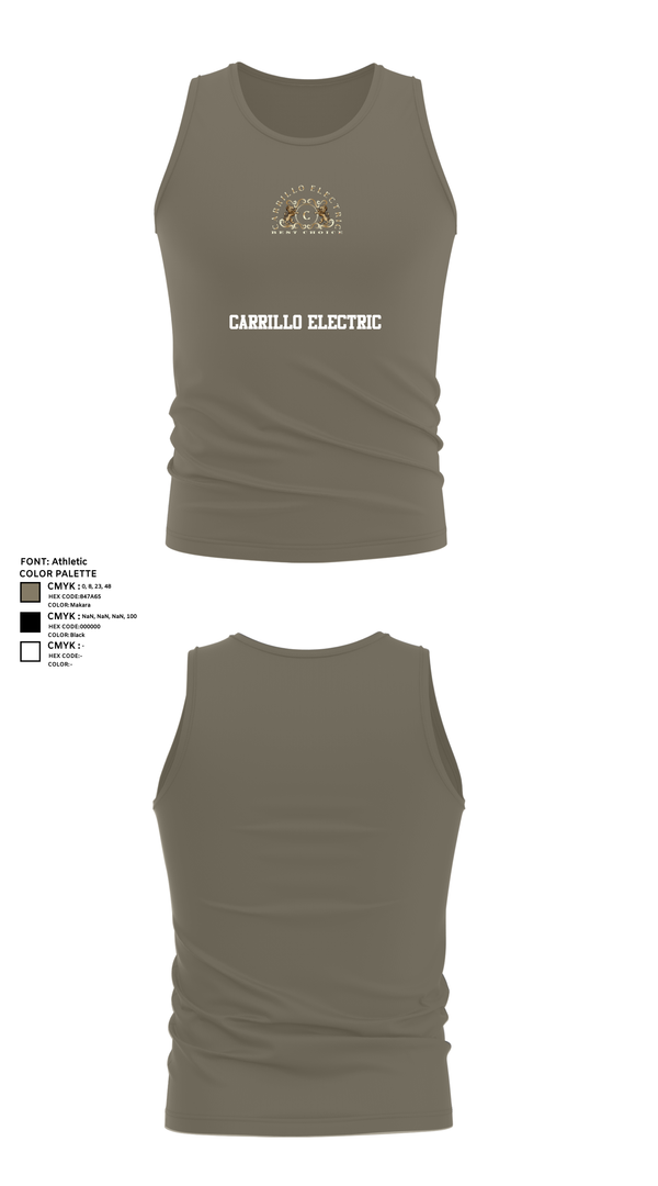 Tank Top, Carrillo electric, , Teamtime, Team time, sublimation, custom sports apparel, team uniforms, spirit wear, spiritwear, sports uniforms, custom shirts, team store, custom team store, fundraiser sports, apparel fundraiser