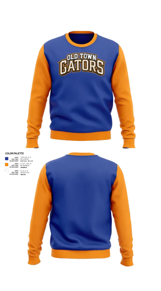 Crew Neck Sweatshirt, Old Town Gators, , Teamtime, Team time, sublimation, custom sports apparel, team uniforms, spirit wear, spiritwear, sports uniforms, custom shirts, team store, custom team store, fundraiser sports, apparel fundraiser