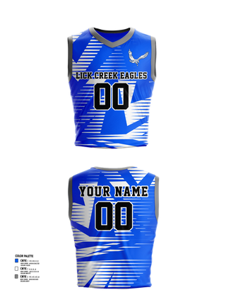 Mens Basketball Jersey, Lick Creek School Basketball, Men's Basketball, Teamtime, Team time, sublimation, custom sports apparel, team uniforms, spirit wear, spiritwear, sports uniforms, custom shirts, team store, custom team store, fundraiser sports, apparel fundraiser
