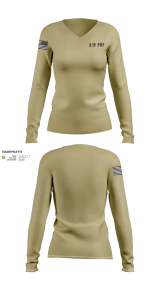 Womens Long Sleeve Vneck Shirt, 2/B POF, , Teamtime, Team time, sublimation, custom sports apparel, team uniforms, spirit wear, spiritwear, sports uniforms, custom shirts, team store, custom team store, fundraiser sports, apparel fundraiser