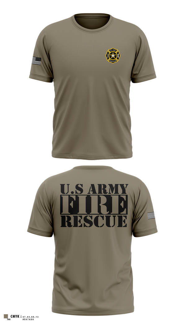 Old School Cotton Feel Shirt, U. S. ARMY FIRE RESCUE, Army, Teamtime, Team time, sublimation, custom sports apparel, team uniforms, spirit wear, spiritwear, sports uniforms, custom shirts, team store, custom team store, fundraiser sports, apparel fundraiser