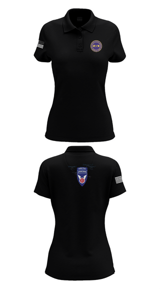 Womens Short Sleeve Performance Polo, 440th CBRN CO, , Teamtime, Team time, sublimation, custom sports apparel, team uniforms, spirit wear, spiritwear, sports uniforms, custom shirts, team store, custom team store, fundraiser sports, apparel fundraiser