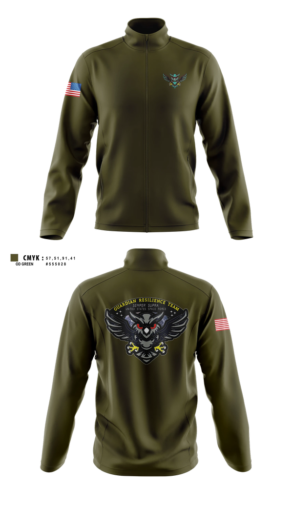 Fleece Jacket, Guardian Resilience Team, Space Force, Teamtime, Team time, sublimation, custom sports apparel, team uniforms, spirit wear, spiritwear, sports uniforms, custom shirts, team store, custom team store, fundraiser sports, apparel fundraiser