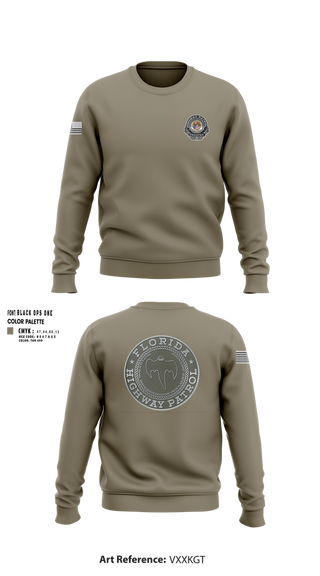 Crew Neck Sweatshirt, Florida Highway Patrol, , Teamtime, Team time, sublimation, custom sports apparel, team uniforms, spirit wear, spiritwear, sports uniforms, custom shirts, team store, custom team store, fundraiser sports, apparel fundraiser