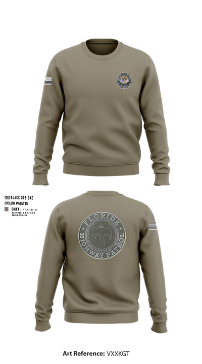 Florida Highway Patrol 5155523 Crew Neck Sweatshirt - 101