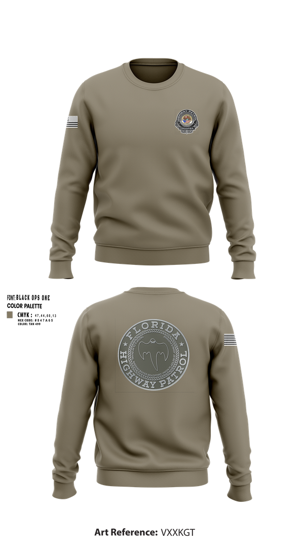 Crew Neck Sweatshirt, Florida Highway Patrol, , Teamtime, Team time, sublimation, custom sports apparel, team uniforms, spirit wear, spiritwear, sports uniforms, custom shirts, team store, custom team store, fundraiser sports, apparel fundraiser
