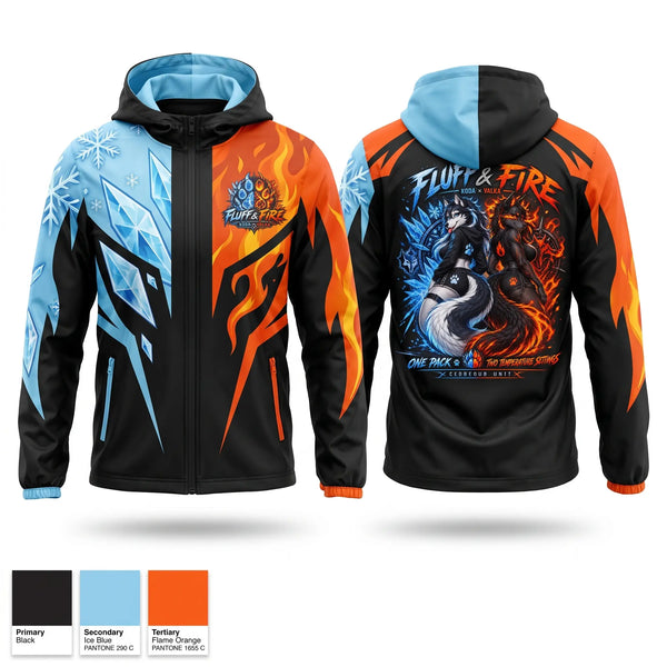 Windbreaker, Fluff and fire, E-Sports, Teamtime, Team time, sublimation, custom sports apparel, team uniforms, spirit wear, spiritwear, sports uniforms, custom shirts, team store, custom team store, fundraiser sports, apparel fundraiser