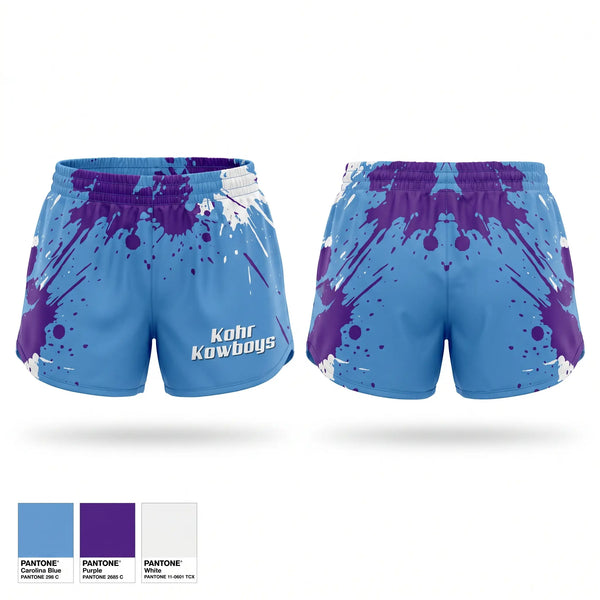 Womens Shorts, Kohr Kowboys, Baseball, Teamtime, Team time, sublimation, custom sports apparel, team uniforms, spirit wear, spiritwear, sports uniforms, custom shirts, team store, custom team store, fundraiser sports, apparel fundraiser