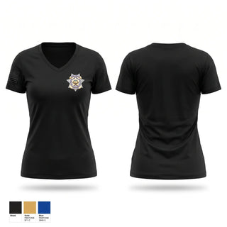 Womens Short Sleeve Vneck Shirt, Forensic specialists, Police, Teamtime, Team time, sublimation, custom sports apparel, team uniforms, spirit wear, spiritwear, sports uniforms, custom shirts, team store, custom team store, fundraiser sports, apparel fundraiser