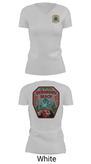Womens Short Sleeve Vneck Shirt, Midway Fire Station 83, Fire Department, Teamtime, Team time, sublimation, custom sports apparel, team uniforms, spirit wear, spiritwear, sports uniforms, custom shirts, team store, custom team store, fundraiser sports, apparel fundraiser