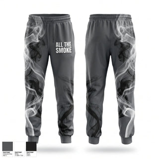 Sweatpants, ALL THE SMOKE, Baseball, Teamtime, Team time, sublimation, custom sports apparel, team uniforms, spirit wear, spiritwear, sports uniforms, custom shirts, team store, custom team store, fundraiser sports, apparel fundraiser