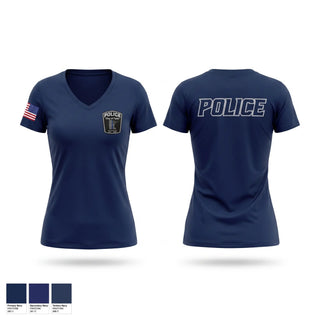 Womens Short Sleeve Vneck Shirt, Tyler Police Department, Police, Teamtime, Team time, sublimation, custom sports apparel, team uniforms, spirit wear, spiritwear, sports uniforms, custom shirts, team store, custom team store, fundraiser sports, apparel fundraiser