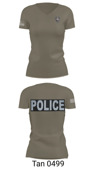 Womens Short Sleeve Vneck Shirt, Winslow Police Department, Police, Teamtime, Team time, sublimation, custom sports apparel, team uniforms, spirit wear, spiritwear, sports uniforms, custom shirts, team store, custom team store, fundraiser sports, apparel fundraiser