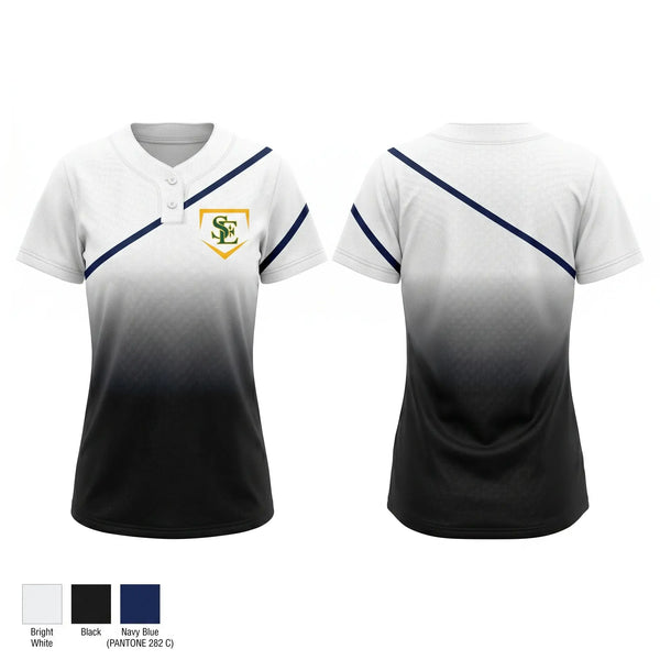 Two Button Softball Jersey, Gaels, Softball, Teamtime, Team time, sublimation, custom sports apparel, team uniforms, spirit wear, spiritwear, sports uniforms, custom shirts, team store, custom team store, fundraiser sports, apparel fundraiser