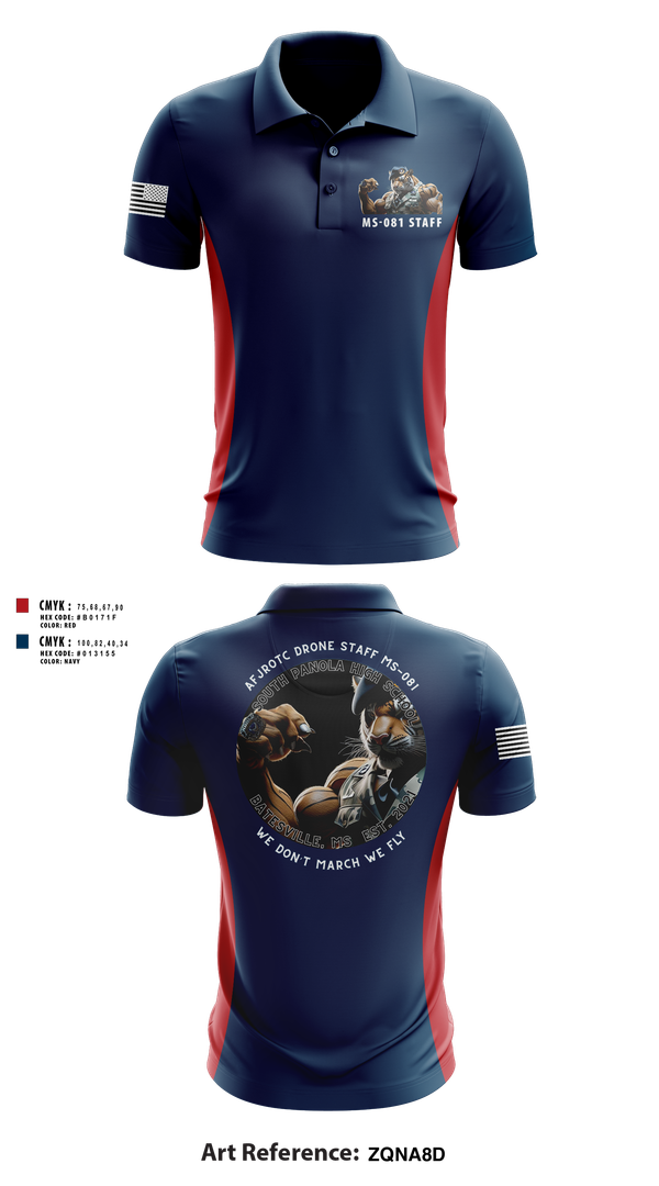 Short Sleeve Performance Polo, AFJROTC MS-081 DRONE TEAM, , Teamtime, Team time, sublimation, custom sports apparel, team uniforms, spirit wear, spiritwear, sports uniforms, custom shirts, team store, custom team store, fundraiser sports, apparel fundraiser