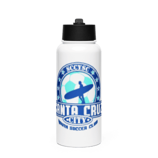 Santa Cruz City Youth Soccer Club 40534933 Stainless Steel Water Bottle with a Straw Lid