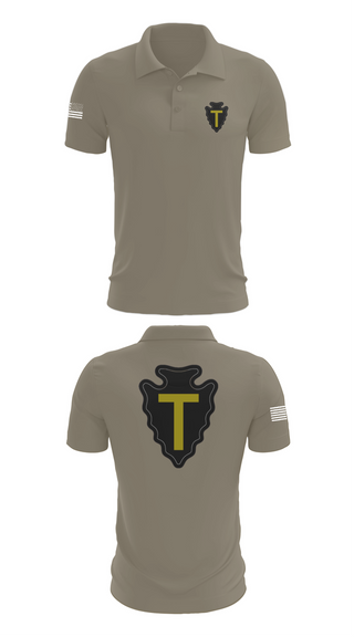 Short Sleeve Performance Polo, B CO 3-141, Army, Teamtime, Team time, sublimation, custom sports apparel, team uniforms, spirit wear, spiritwear, sports uniforms, custom shirts, team store, custom team store, fundraiser sports, apparel fundraiser