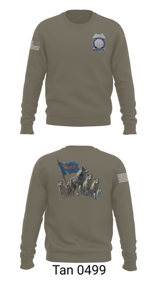 Crew Neck Sweatshirt, GSP POST 5 DALTON, Police, Teamtime, Team time, sublimation, custom sports apparel, team uniforms, spirit wear, spiritwear, sports uniforms, custom shirts, team store, custom team store, fundraiser sports, apparel fundraiser
