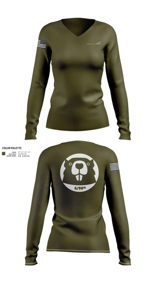 Womens Long Sleeve Vneck Shirt, 6/98, , Teamtime, Team time, sublimation, custom sports apparel, team uniforms, spirit wear, spiritwear, sports uniforms, custom shirts, team store, custom team store, fundraiser sports, apparel fundraiser