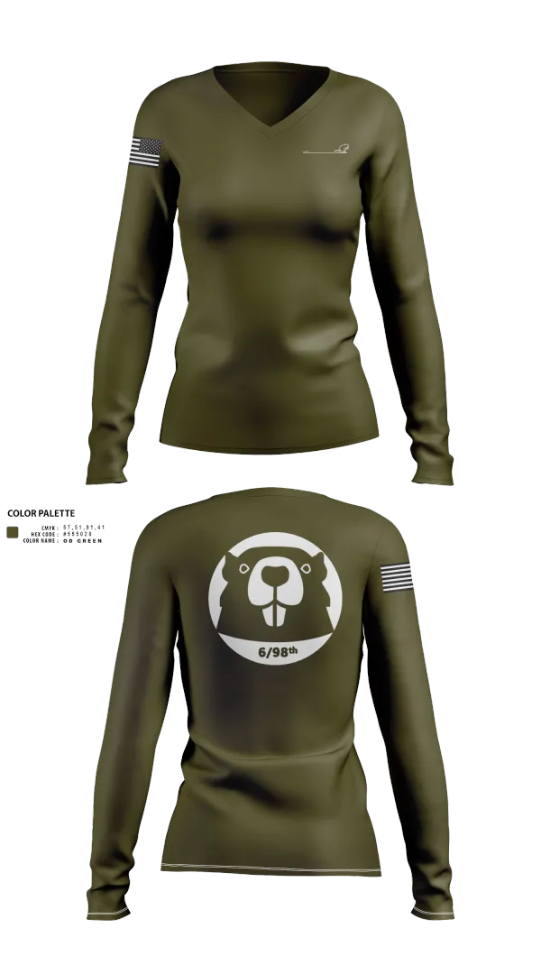 Womens Long Sleeve Vneck Shirt, 6/98, , Teamtime, Team time, sublimation, custom sports apparel, team uniforms, spirit wear, spiritwear, sports uniforms, custom shirts, team store, custom team store, fundraiser sports, apparel fundraiser