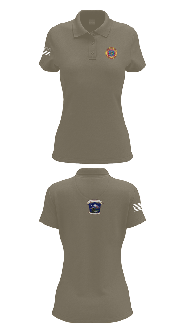 Womens Short Sleeve Performance Polo, 4th Medical Logistics, Marines, Teamtime, Team time, sublimation, custom sports apparel, team uniforms, spirit wear, spiritwear, sports uniforms, custom shirts, team store, custom team store, fundraiser sports, apparel fundraiser