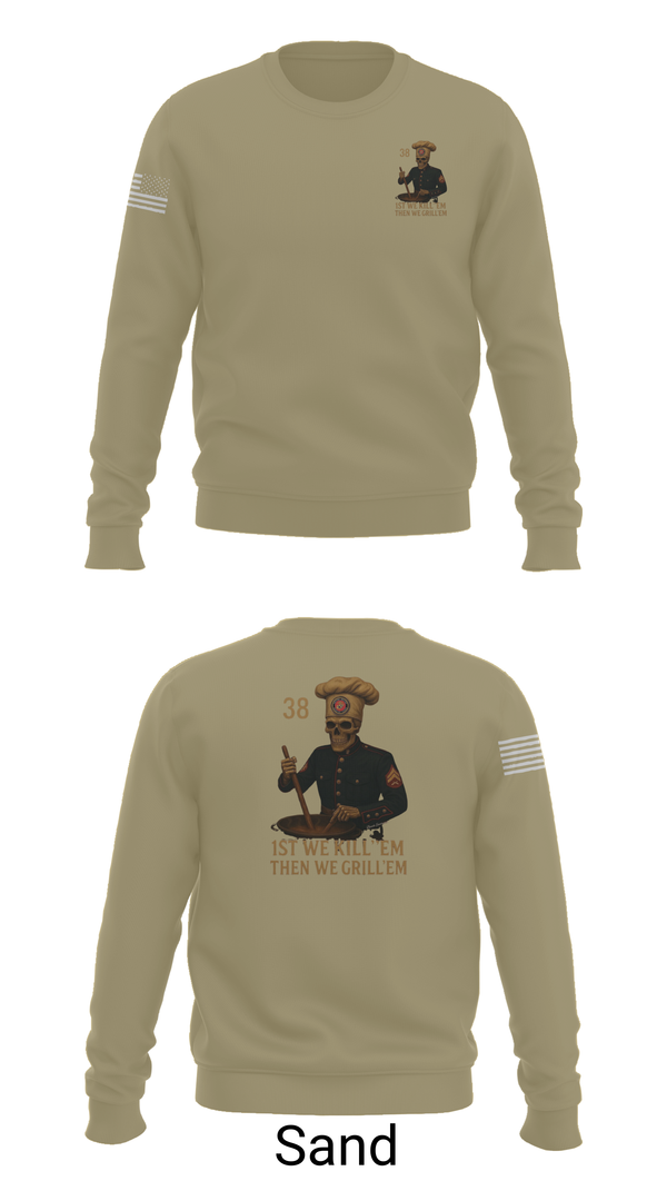 Crew Neck Sweatshirt, 1/1, Marines, Teamtime, Team time, sublimation, custom sports apparel, team uniforms, spirit wear, spiritwear, sports uniforms, custom shirts, team store, custom team store, fundraiser sports, apparel fundraiser