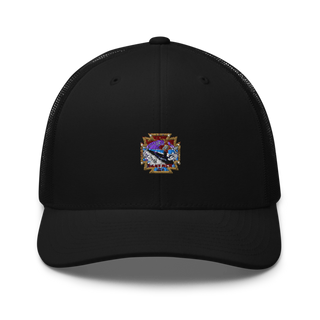 USS New Mexico A-Gang Retro Trucker Hat | Yupoong 6606