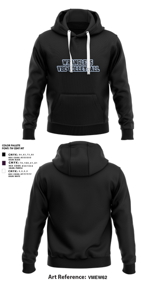Hoodie, Wranglers VBC, Women's Volleyball, Teamtime, Team time, sublimation, custom sports apparel, team uniforms, spirit wear, spiritwear, sports uniforms, custom shirts, team store, custom team store, fundraiser sports, apparel fundraiser