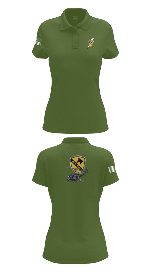Womens Short Sleeve Performance Polo, 3227 aircav, Army, Teamtime, Team time, sublimation, custom sports apparel, team uniforms, spirit wear, spiritwear, sports uniforms, custom shirts, team store, custom team store, fundraiser sports, apparel fundraiser