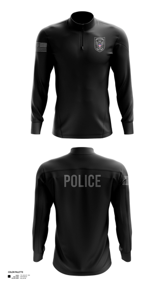 Quarter Zip Jacket, PERRY POLICE DEPARTMENT, Police, Teamtime, Team time, sublimation, custom sports apparel, team uniforms, spirit wear, spiritwear, sports uniforms, custom shirts, team store, custom team store, fundraiser sports, apparel fundraiser