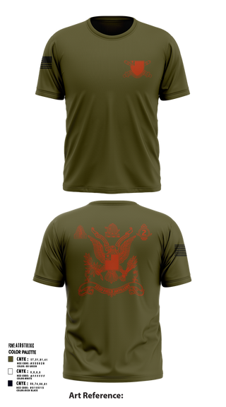 Short Sleeve Performance Shirt, 2nd Battalion 222nd Field Artillery, , Teamtime, Team time, sublimation, custom sports apparel, team uniforms, spirit wear, spiritwear, sports uniforms, custom shirts, team store, custom team store, fundraiser sports, apparel fundraiser