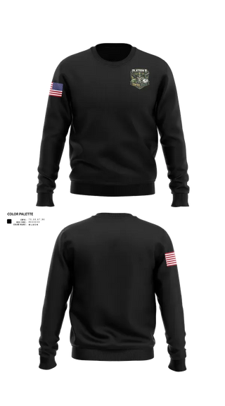 Crew Neck Sweatshirt, Platoon B Central Nights, Police, Teamtime, Team time, sublimation, custom sports apparel, team uniforms, spirit wear, spiritwear, sports uniforms, custom shirts, team store, custom team store, fundraiser sports, apparel fundraiser