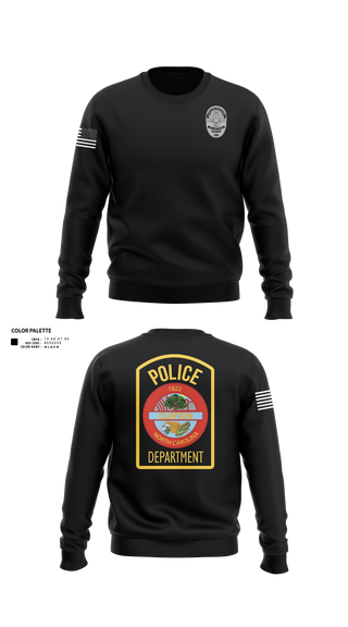 Crew Neck Sweatshirt, Clinton Police Department, National Guard, Teamtime, Team time, sublimation, custom sports apparel, team uniforms, spirit wear, spiritwear, sports uniforms, custom shirts, team store, custom team store, fundraiser sports, apparel fundraiser
